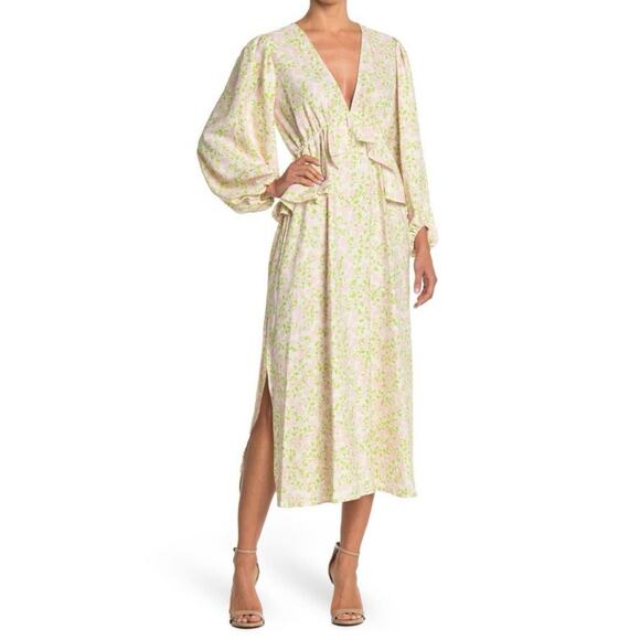 Ivory Print Double V Maxi Dress | Topshop - Picture 3 of 5